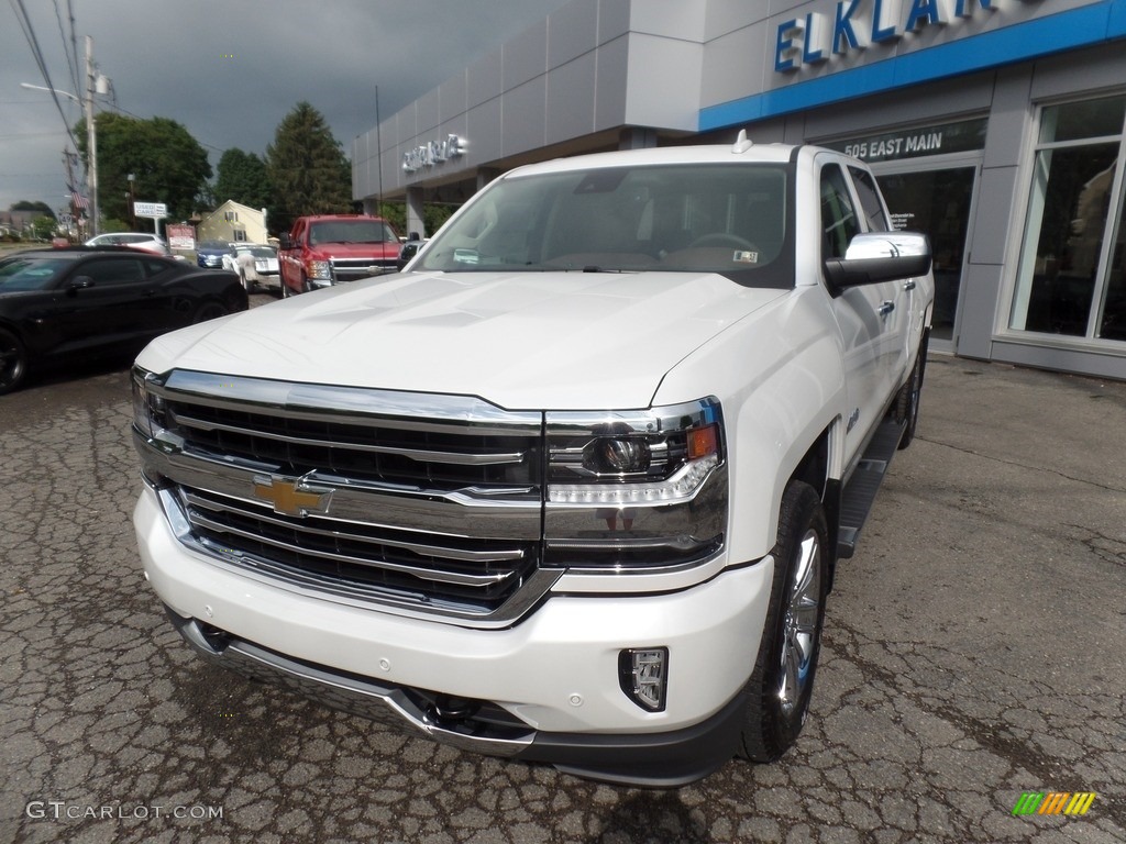 2017 Silverado 1500 High Country Crew Cab 4x4 - Iridescent Pearl Tricoat / High Country Saddle photo #3