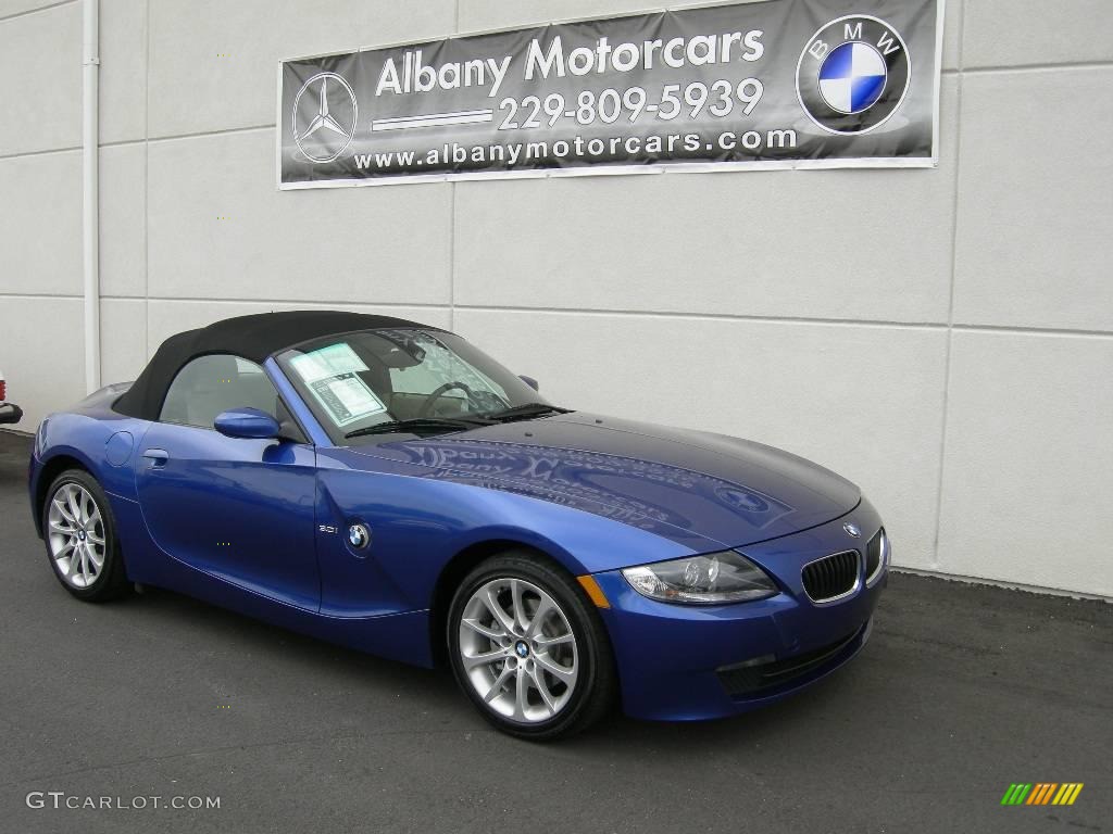 2006 Z4 3.0i Roadster - Montego Blue Metallic / Beige photo #13