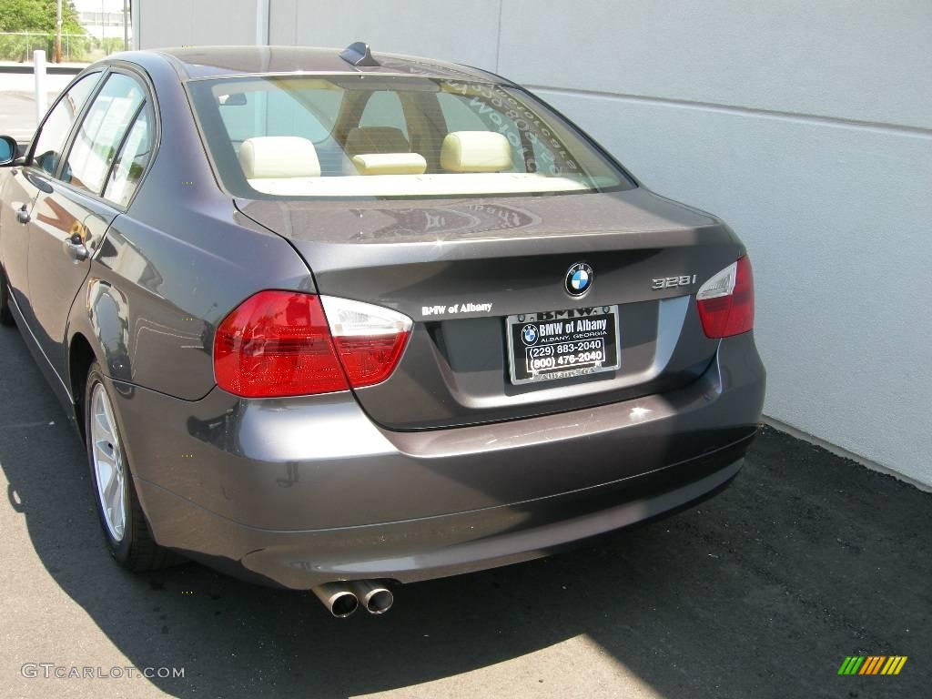 2007 3 Series 328i Sedan - Sparkling Graphite Metallic / Beige photo #4