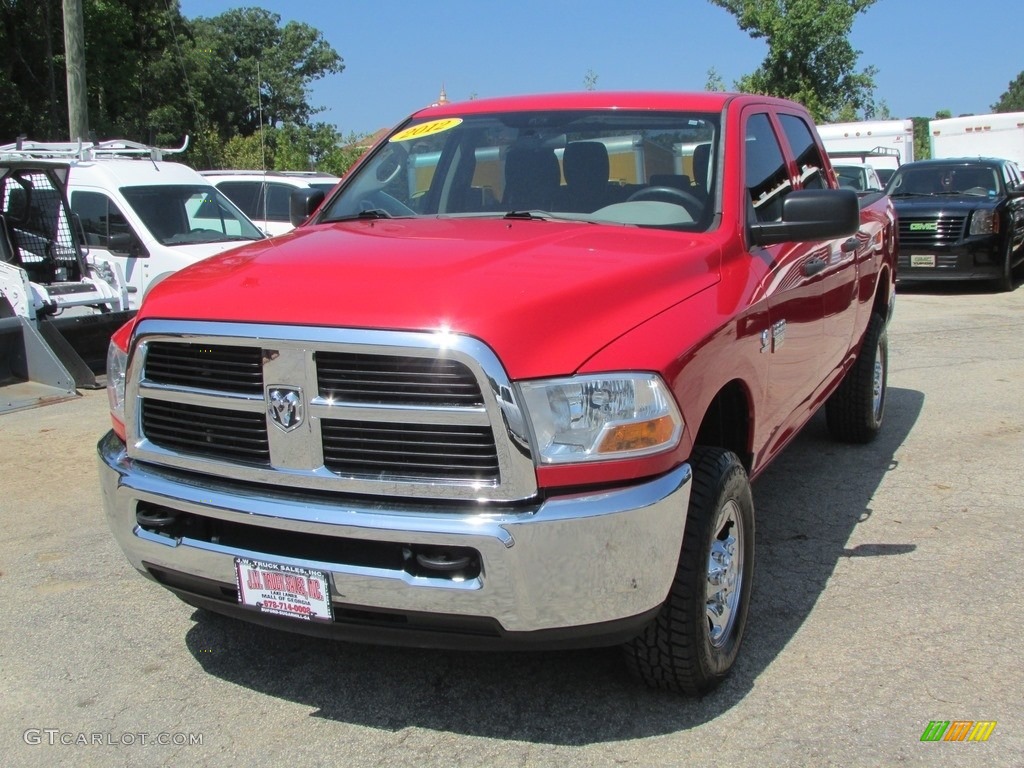 2012 Ram 2500 HD ST Crew Cab 4x4 - Bright Red / Dark Slate/Medium Graystone photo #1