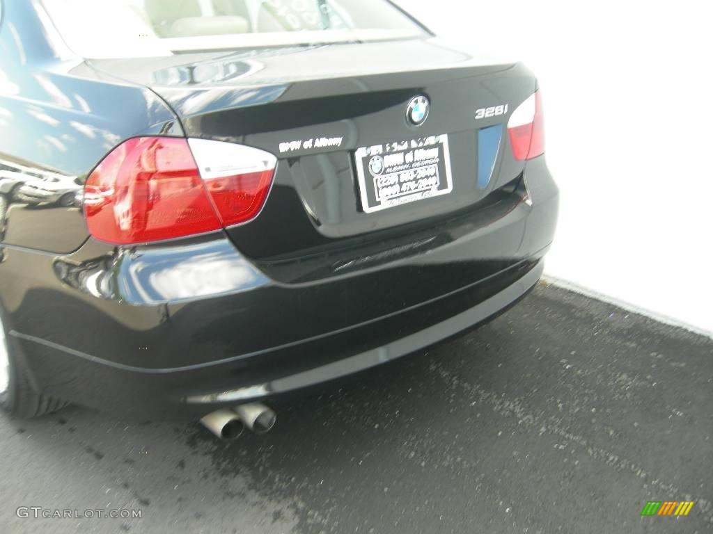 2007 3 Series 328i Sedan - Jet Black / Beige photo #5