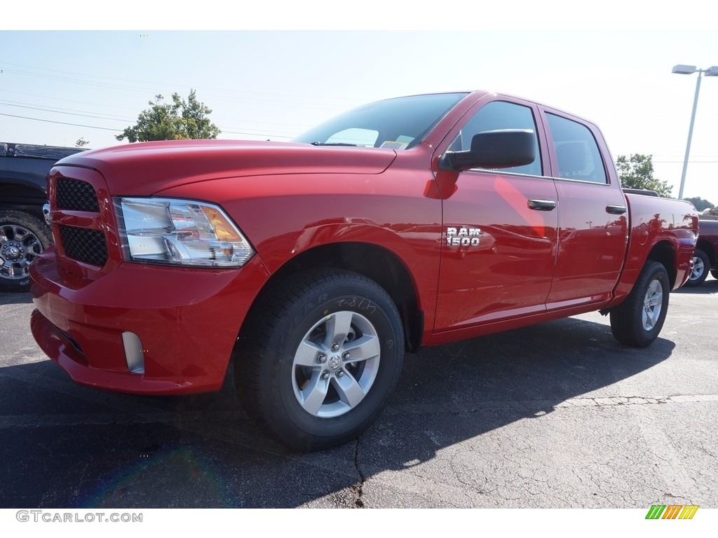 2017 1500 Express Crew Cab - Flame Red / Black/Diesel Gray photo #1