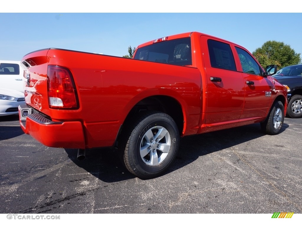 2017 1500 Express Crew Cab - Flame Red / Black/Diesel Gray photo #3