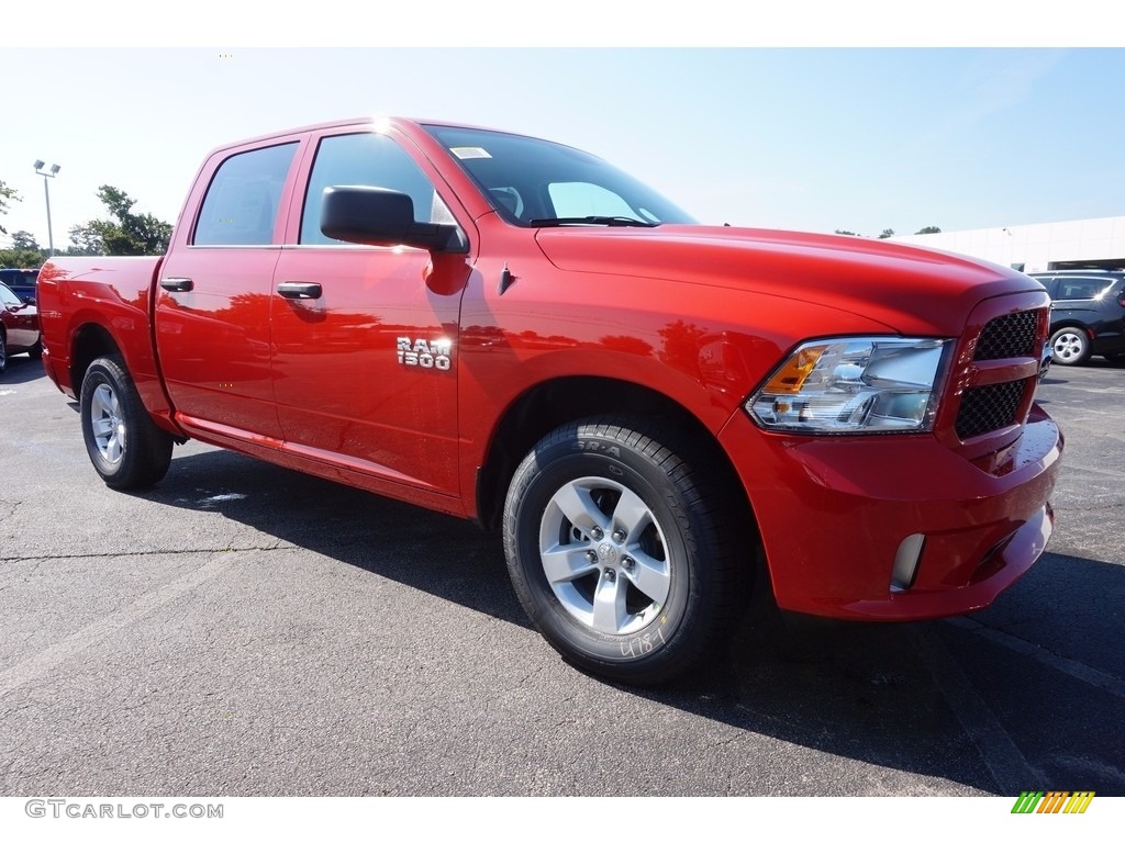 2017 1500 Express Crew Cab - Flame Red / Black/Diesel Gray photo #4