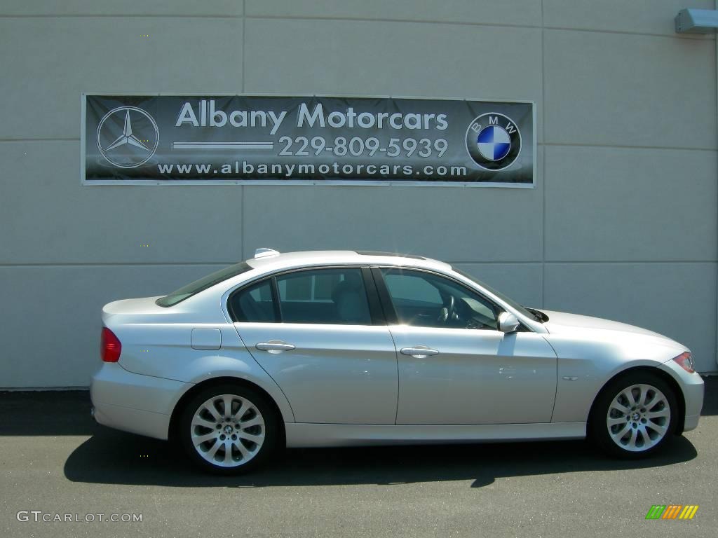 2007 3 Series 335i Sedan - Titanium Silver Metallic / Grey photo #14