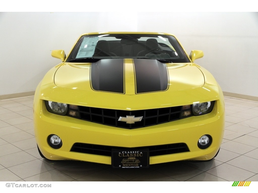 2012 Camaro LT Convertible - Rally Yellow / Black photo #4