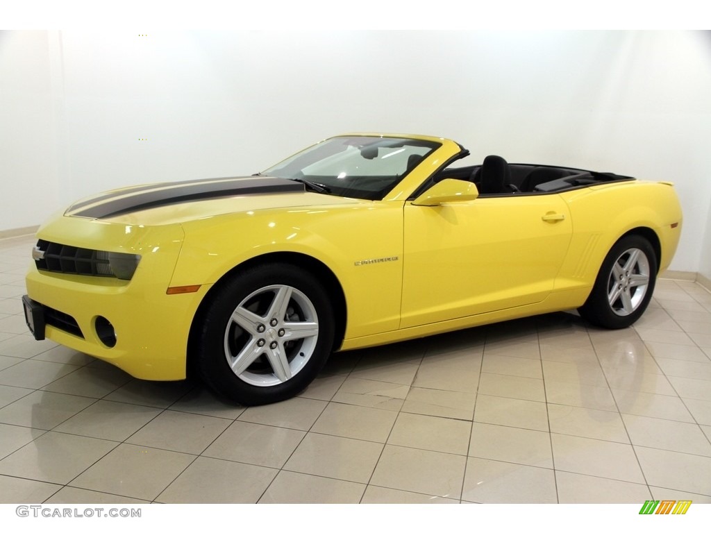 2012 Camaro LT Convertible - Rally Yellow / Black photo #5