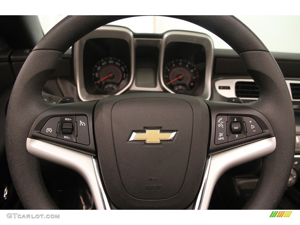 2012 Chevrolet Camaro LT Convertible Black Steering Wheel Photo #115294057