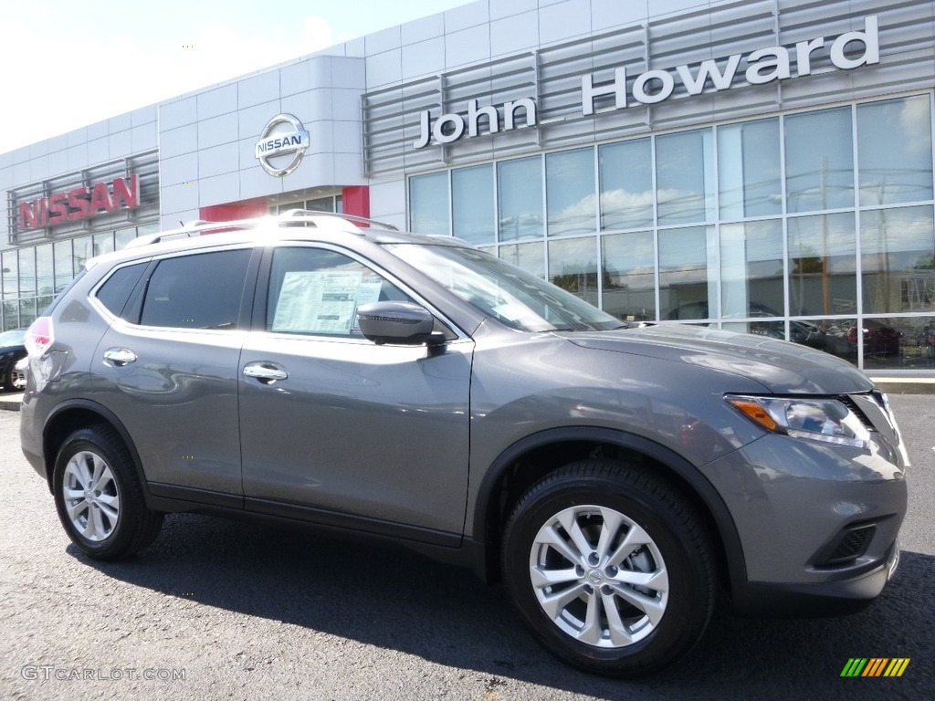 2016 Rogue S AWD - Gun Metallic / Charcoal photo #1