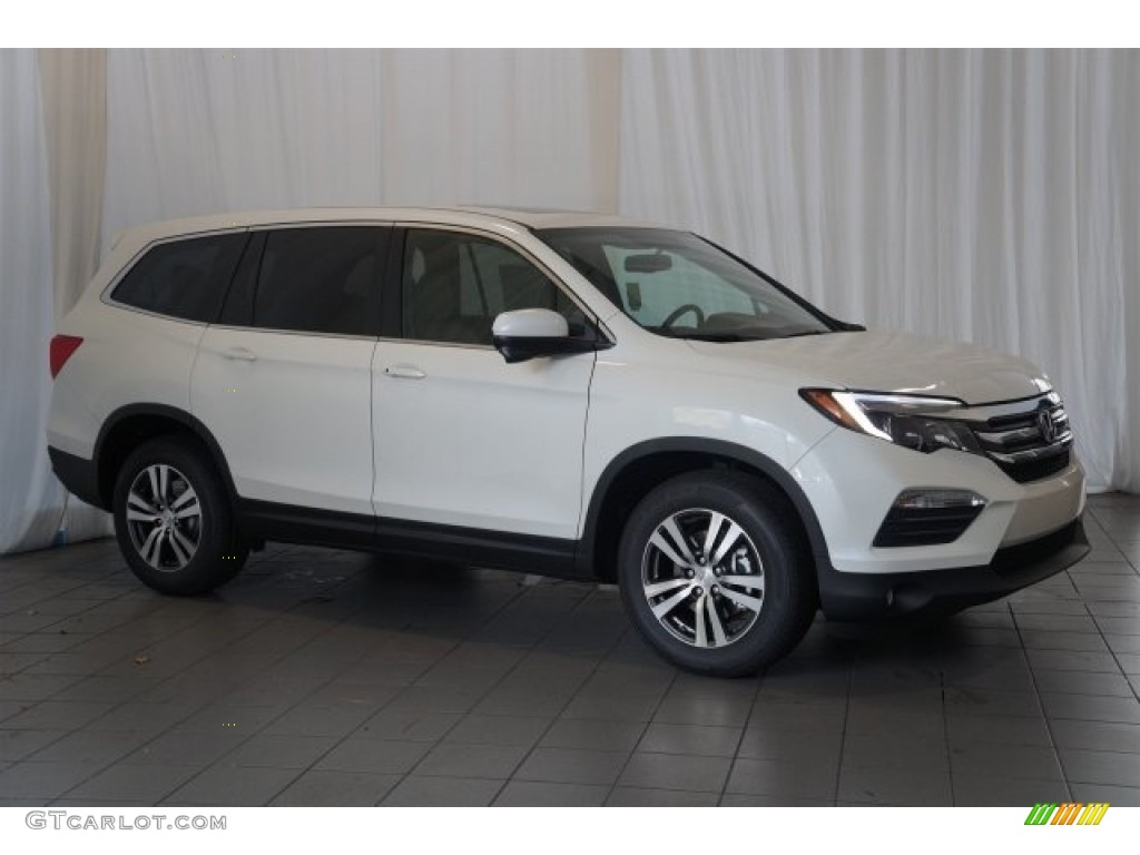 2016 Pilot EX - White Diamond Pearl / Beige photo #5