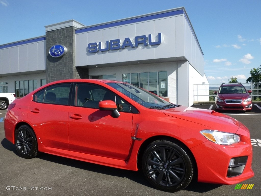 Pure Red 2017 Subaru WRX Standard WRX Model Exterior Photo #115298491