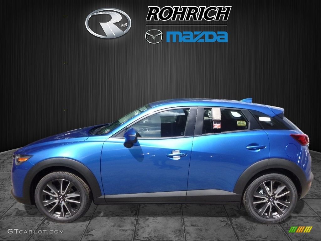 2017 CX-3 Touring AWD - Dynamic Blue Mica / Black photo #3