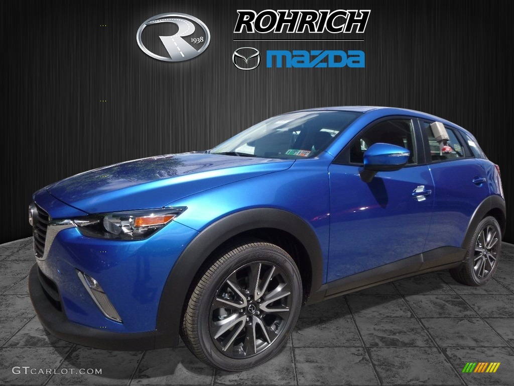 2017 CX-3 Touring AWD - Dynamic Blue Mica / Black photo #4