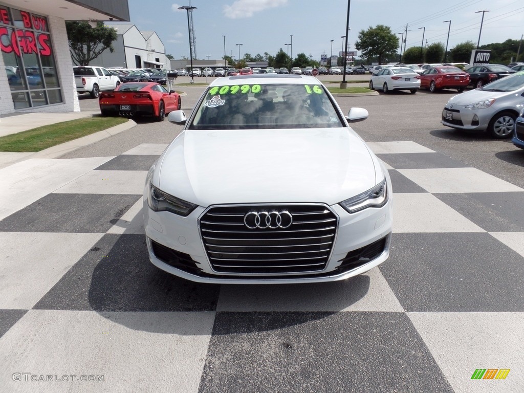 2016 A6 2.0 TFSI Premium Plus - Glacier White Metallic / Atlas Beige photo #2