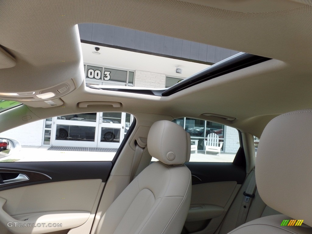 2016 A6 2.0 TFSI Premium Plus - Glacier White Metallic / Atlas Beige photo #11