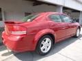 2009 Inferno Red Crystal Pearl Dodge Avenger SXT  photo #2