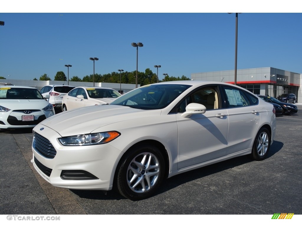 White Platinum Tri-Coat Metallic 2016 Ford Fusion SE Exterior Photo #115307627