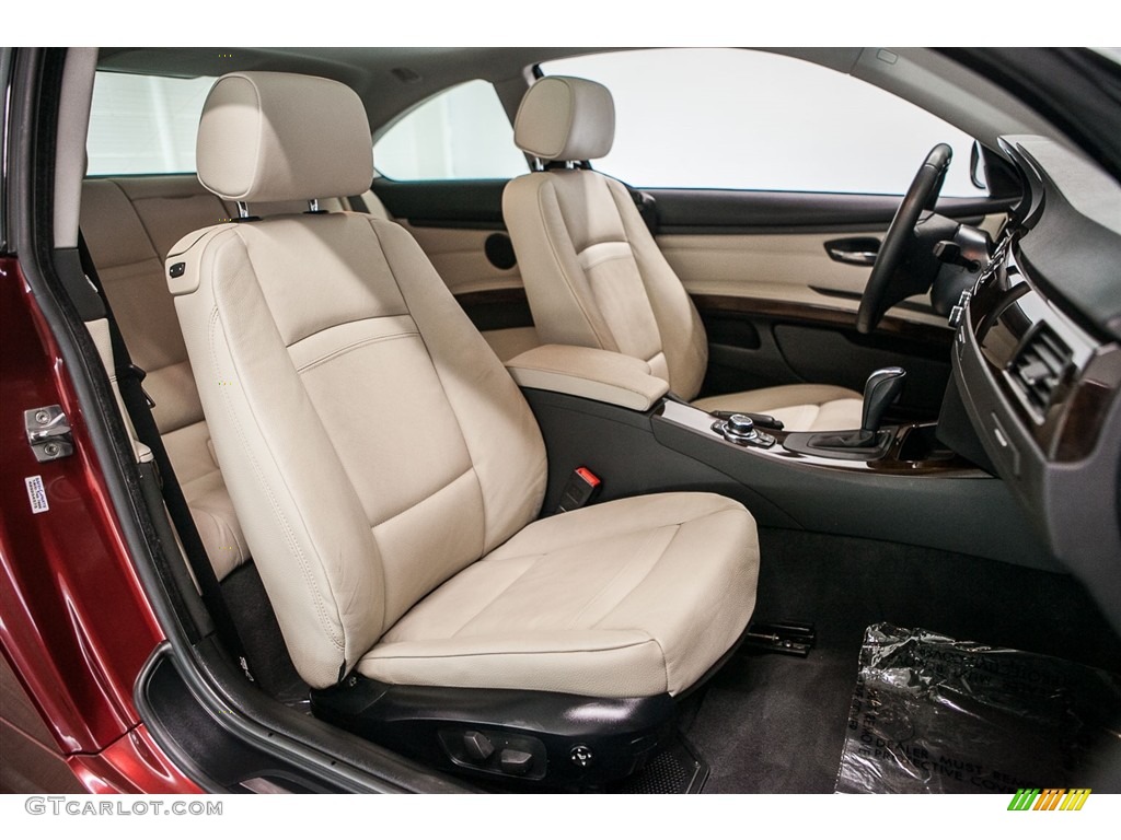 Oyster/Black Interior 2012 BMW 3 Series 328i Coupe Photo #115310331