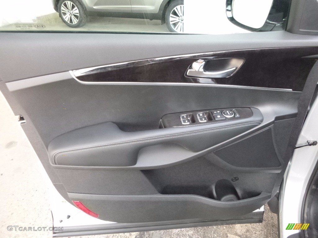 2017 Kia Sorento LX V6 AWD Black Door Panel Photo #115310510