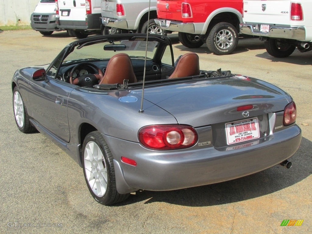 2002 MX-5 Miata SE Roadster - Titanium Gray Metallic / Saddle Brown photo #9