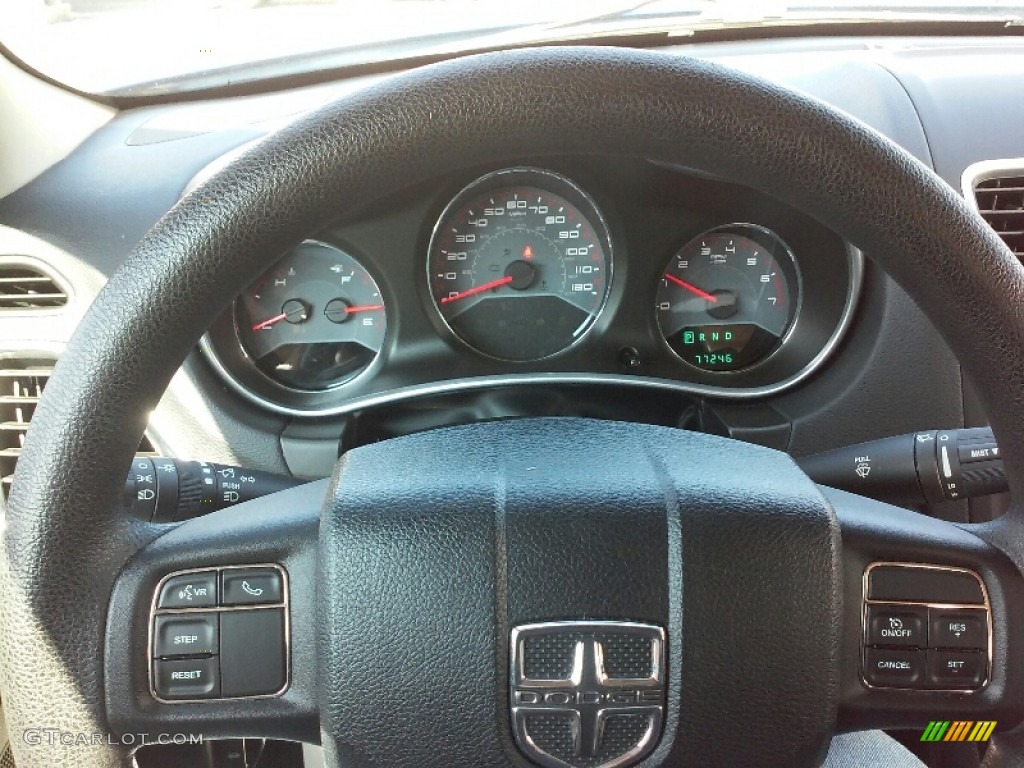 2012 Avenger SE V6 - Blue Streak Pearl / Black/Light Frost Beige photo #15