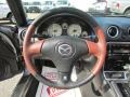 Saddle Brown 2002 Mazda MX-5 Miata SE Roadster Steering Wheel