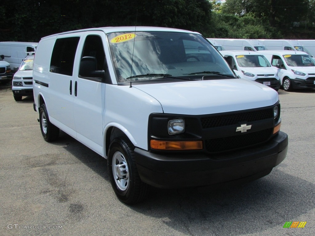 2012 Express 2500 Cargo Van - Summit White / Medium Pewter photo #3