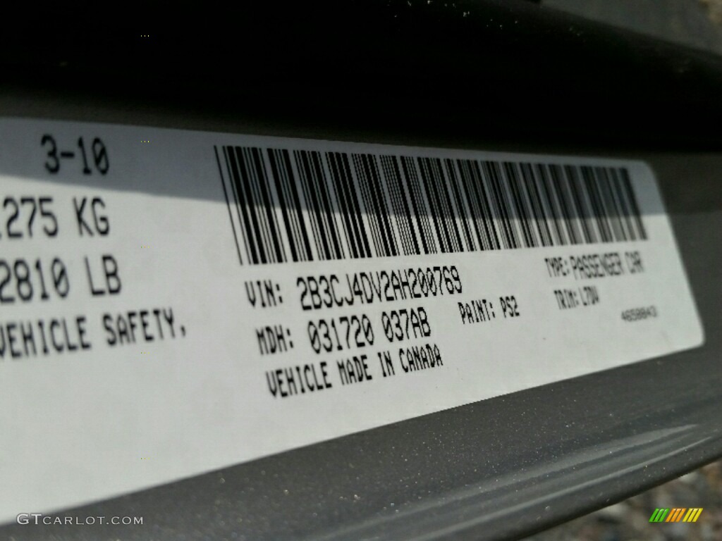 2010 Challenger SE - Bright Silver Metallic / Dark Slate Gray photo #16