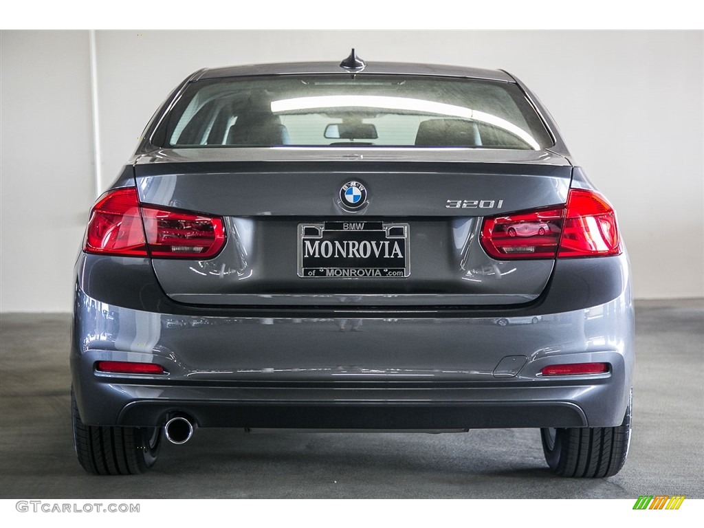 2017 3 Series 320i Sedan - Mineral Grey Metallic / Black photo #4