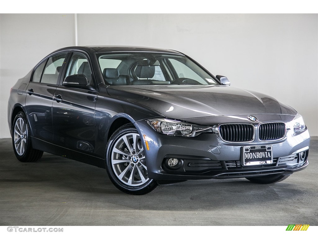 2017 3 Series 320i Sedan - Mineral Grey Metallic / Black photo #12