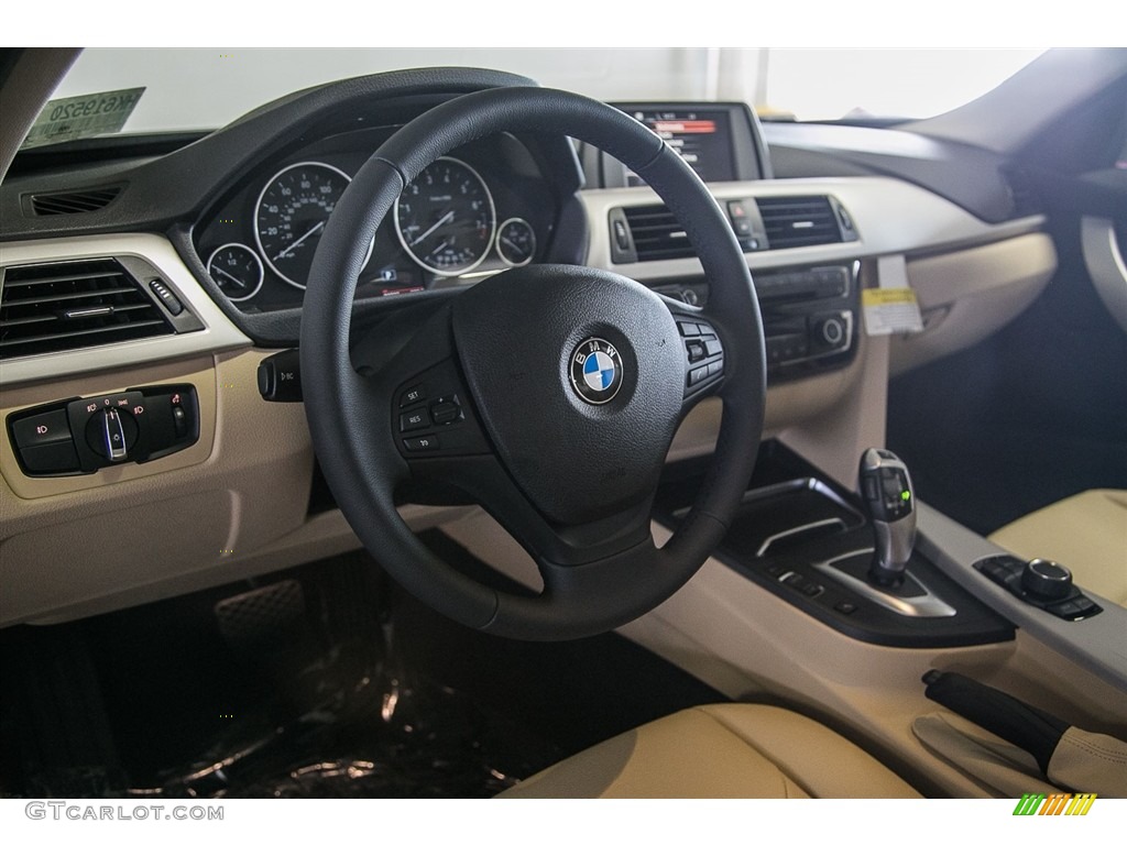 Venetian Beige/Black Interior 2017 BMW 3 Series 320i Sedan Photo #115316889