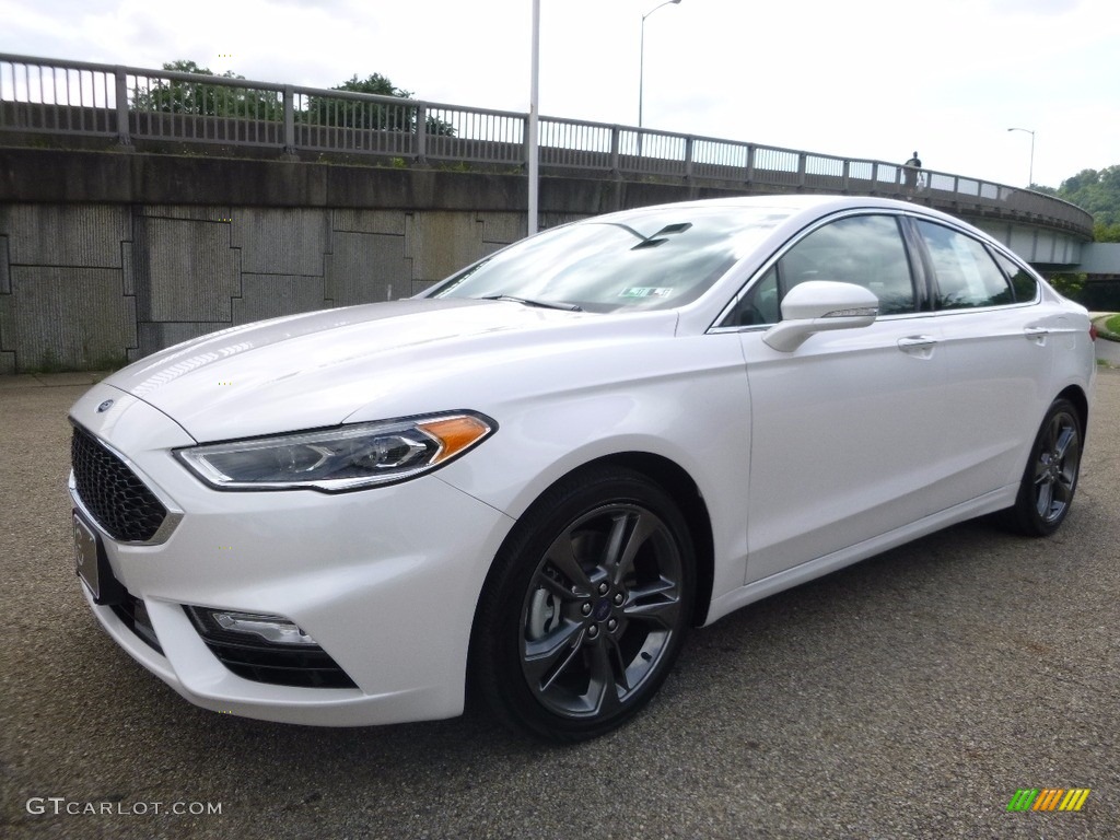White Platinum 2017 Ford Fusion Sport AWD Exterior Photo #115317353