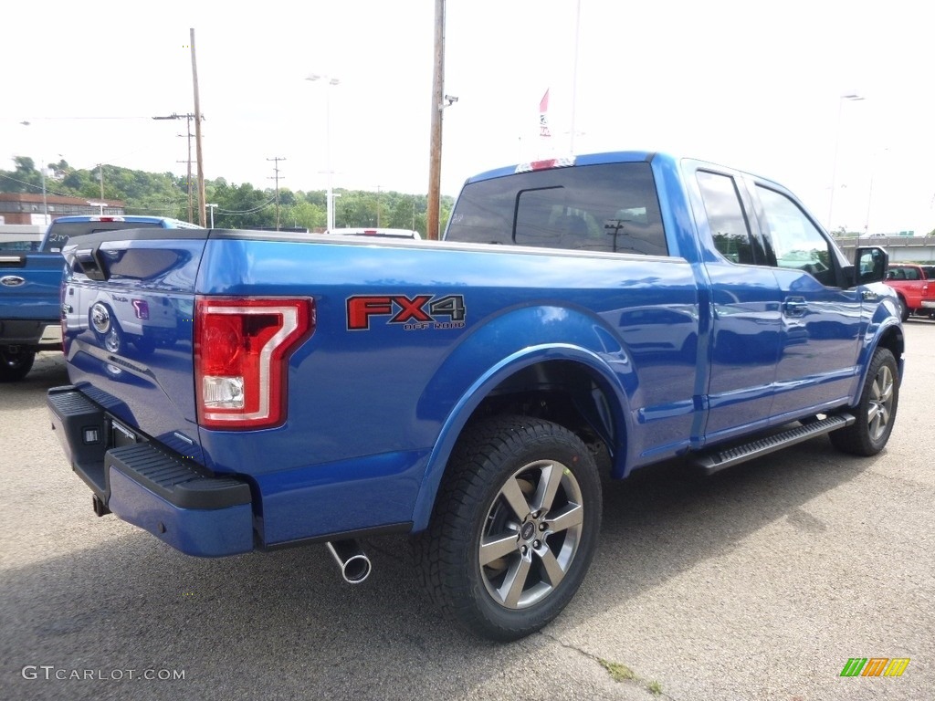 2016 F150 XLT SuperCab 4x4 - Blue Flame / Black photo #2