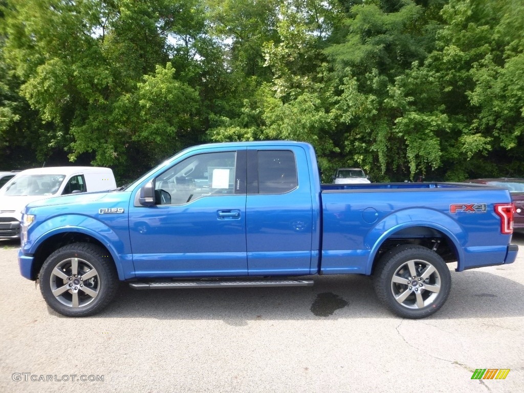 2016 F150 XLT SuperCab 4x4 - Blue Flame / Black photo #5