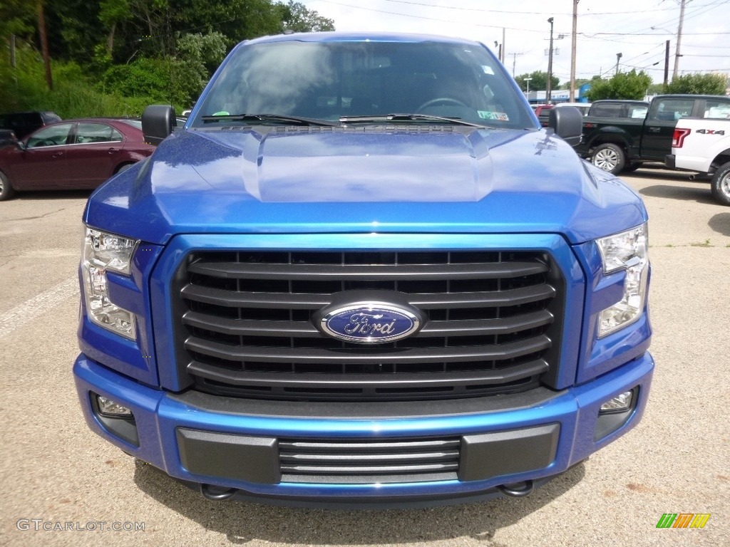 2016 F150 XLT SuperCab 4x4 - Blue Flame / Black photo #7