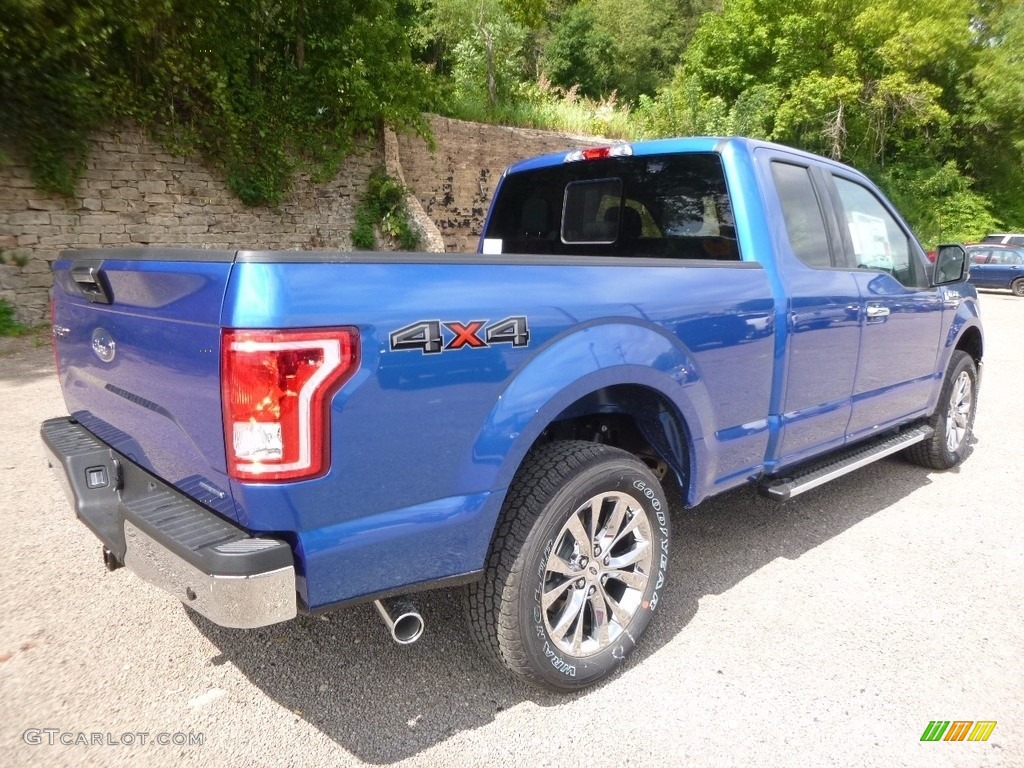 2016 F150 XLT SuperCab 4x4 - Blue Flame / Medium Earth Gray photo #2