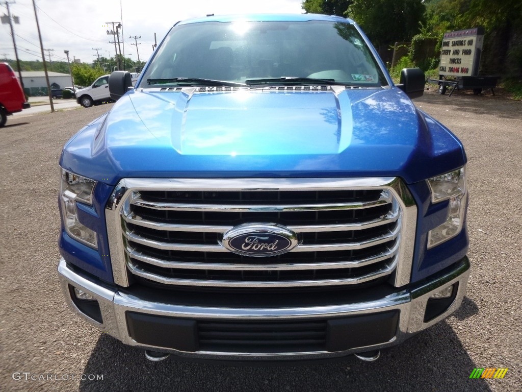 2016 F150 XLT SuperCab 4x4 - Blue Flame / Medium Earth Gray photo #7