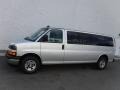 2017 Silver Ice Metallic Chevrolet Express 3500 Passenger LT  photo #2