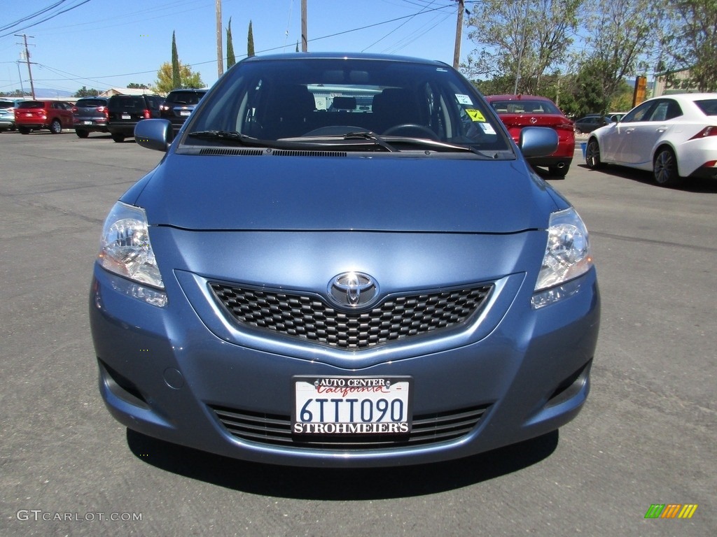2012 Yaris Sedan - Pacific Blue Metallic / Dark Gray photo #2