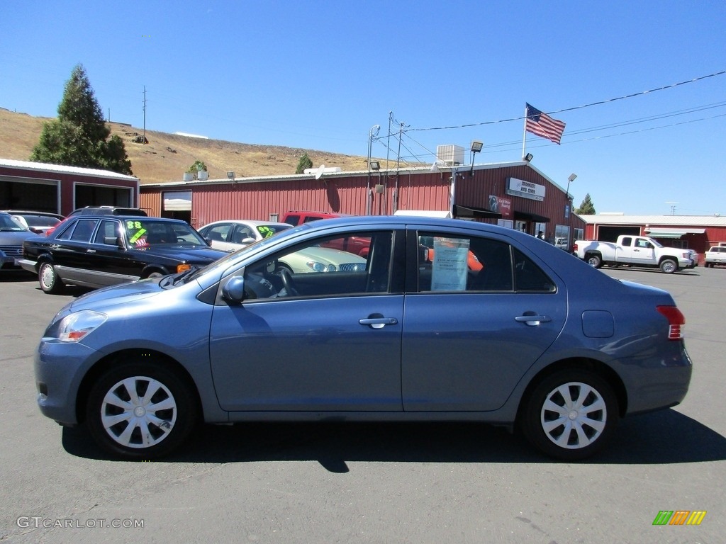 2012 Yaris Sedan - Pacific Blue Metallic / Dark Gray photo #4