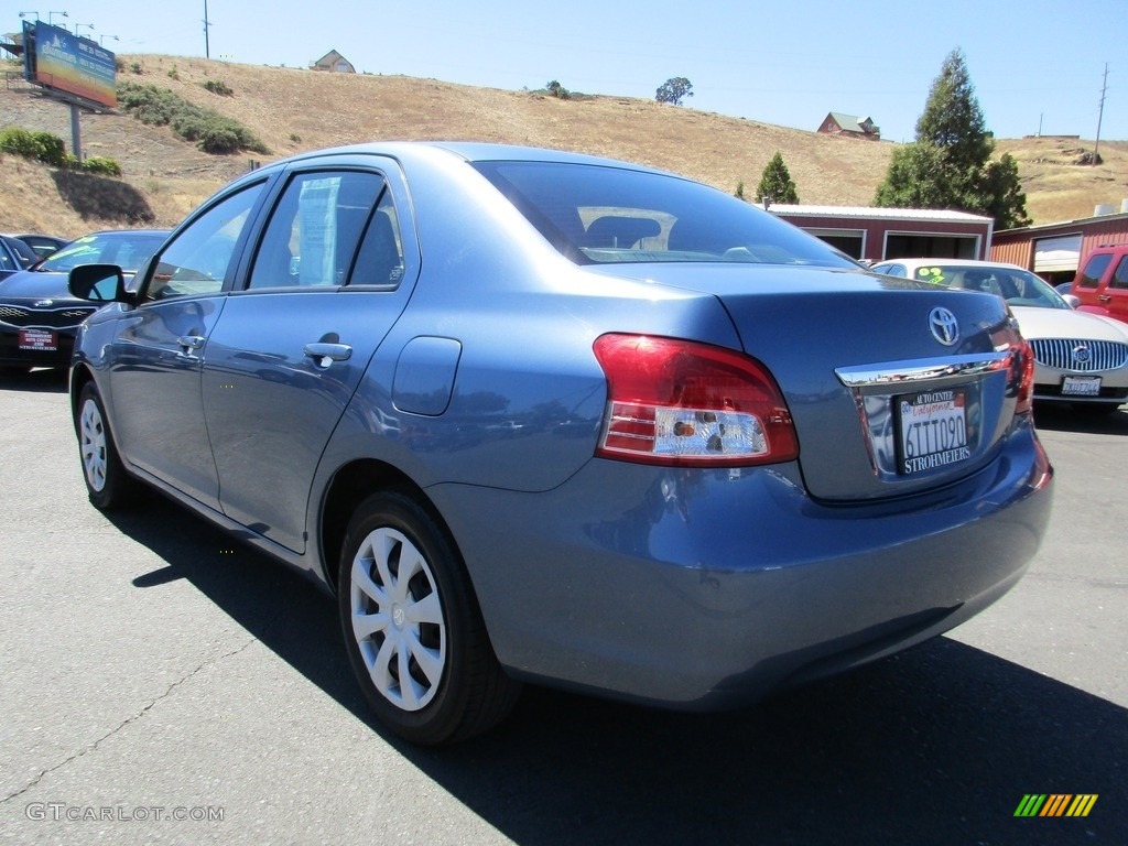 2012 Yaris Sedan - Pacific Blue Metallic / Dark Gray photo #5