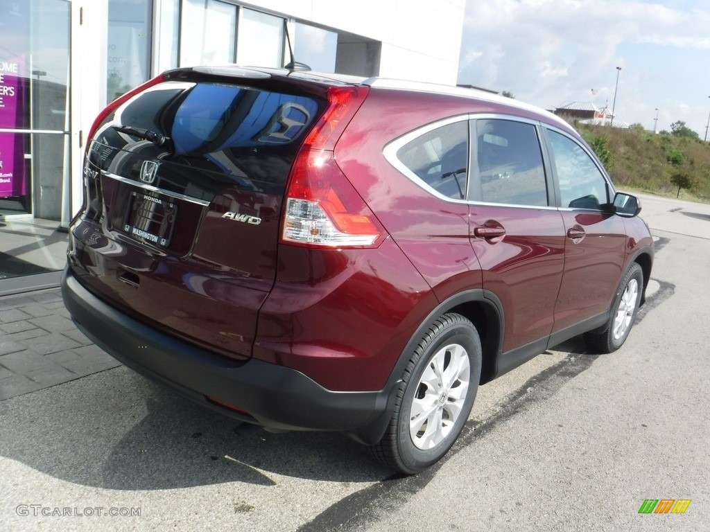 2014 CR-V EX-L AWD - Basque Red Pearl II / Gray photo #10