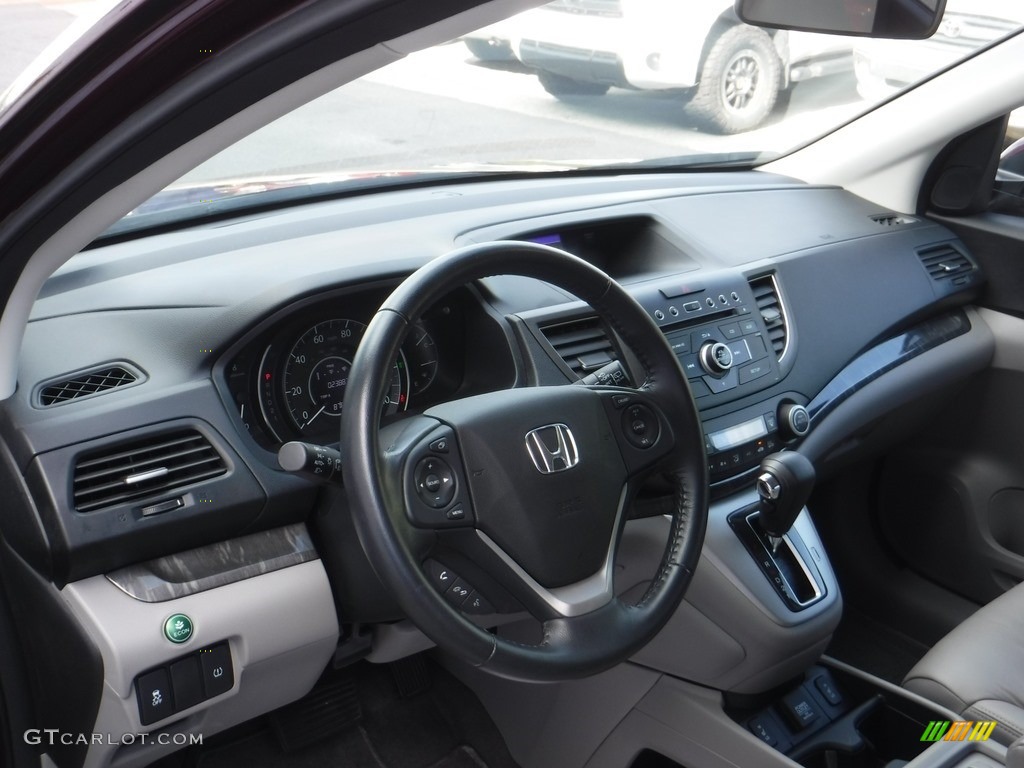 2014 CR-V EX-L AWD - Basque Red Pearl II / Gray photo #14
