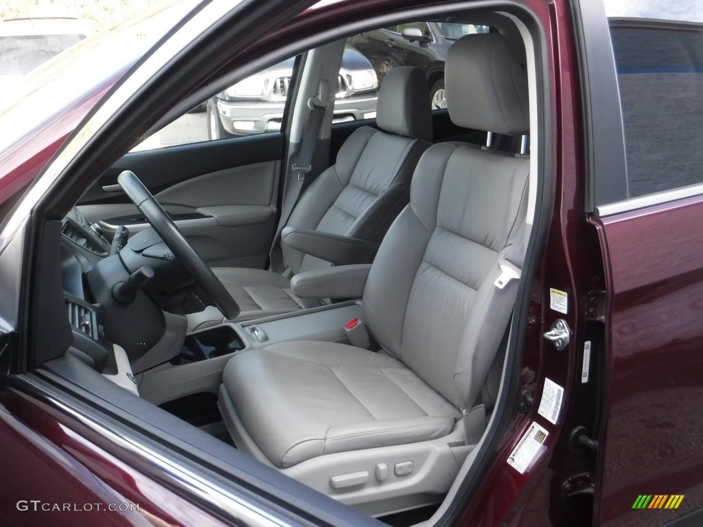 2014 CR-V EX-L AWD - Basque Red Pearl II / Gray photo #15
