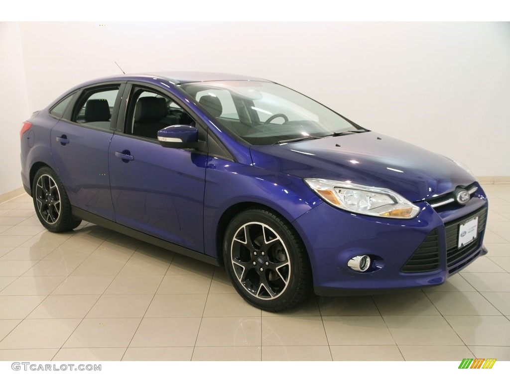 2014 Focus SE Sedan - Performance Blue / Charcoal Black photo #1