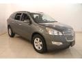 2011 Steel Green Metallic Chevrolet Traverse LT AWD  photo #1