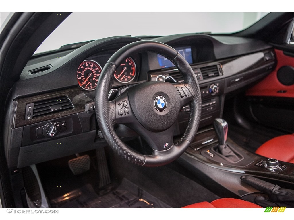 2013 BMW 3 Series 335i Convertible Coral Red/Black Dashboard Photo #115330704