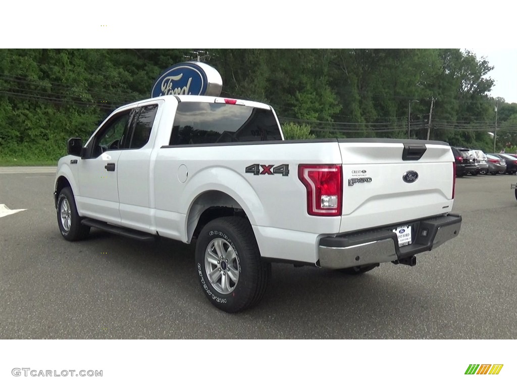 2016 F150 XLT SuperCab 4x4 - Oxford White / Medium Earth Gray photo #5