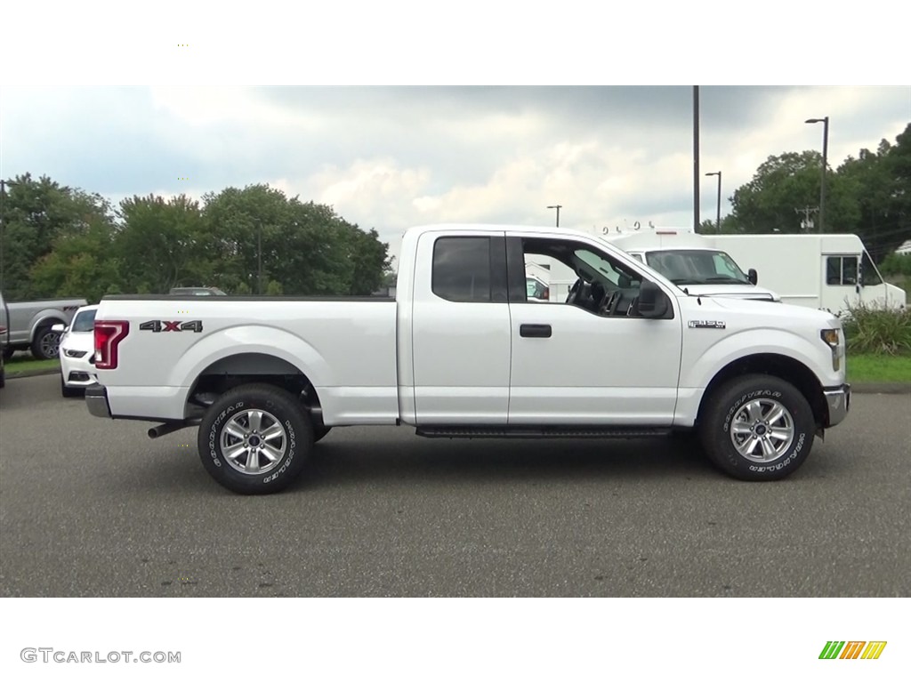 2016 F150 XLT SuperCab 4x4 - Oxford White / Medium Earth Gray photo #8
