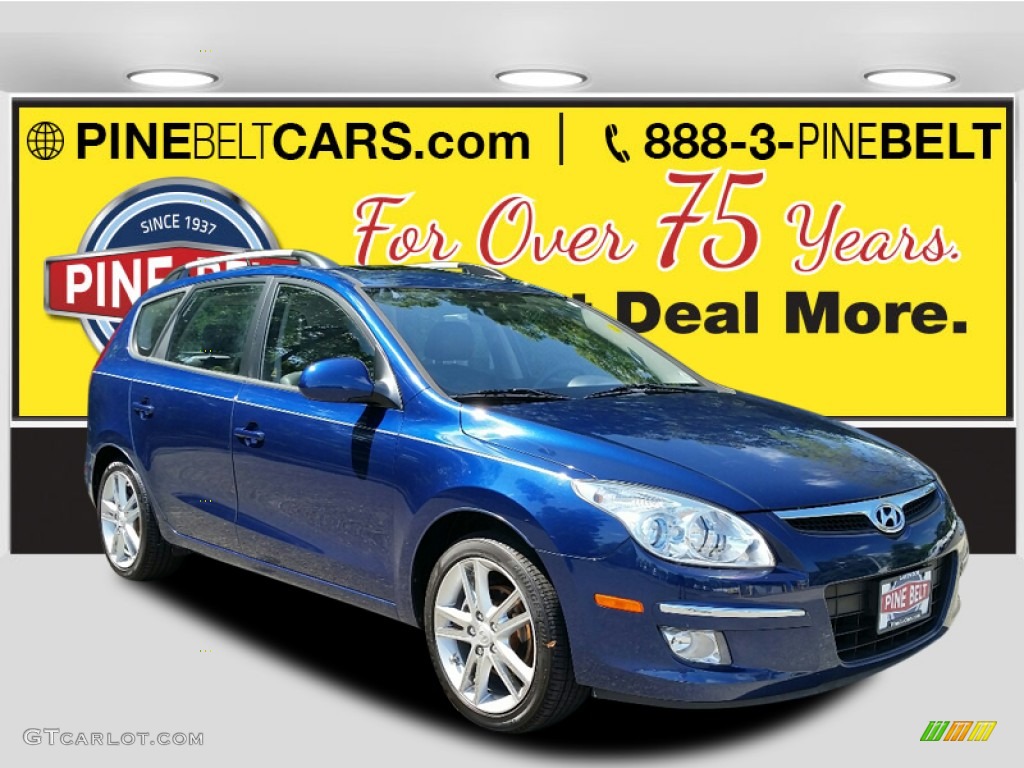 2012 Elantra SE Touring - Atlantic Blue / Black photo #1